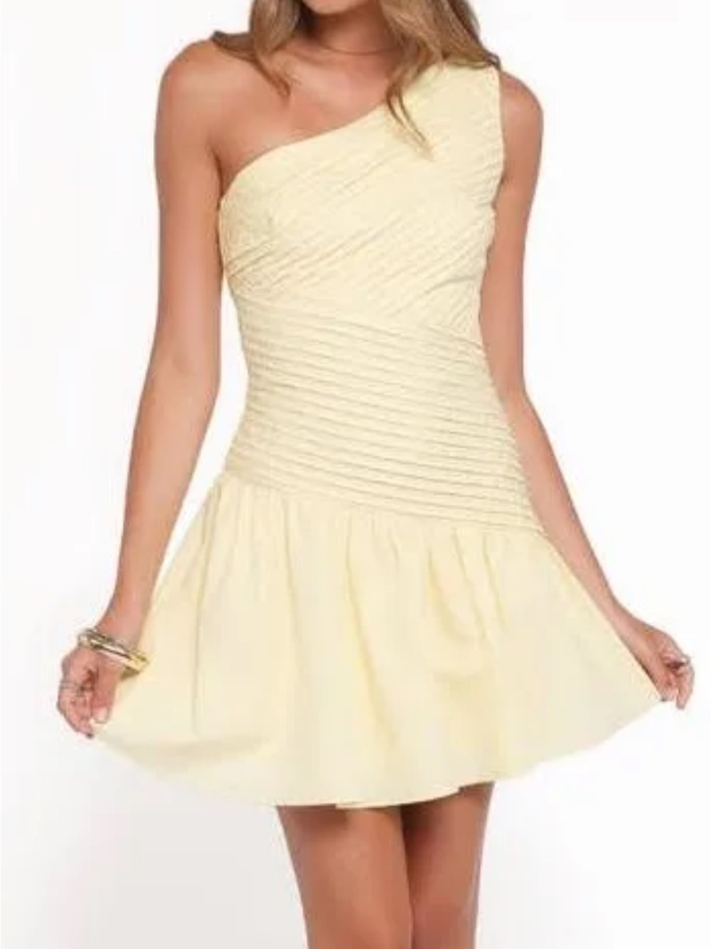 🌊Petal & Pup One-Shoulder Mini Dress